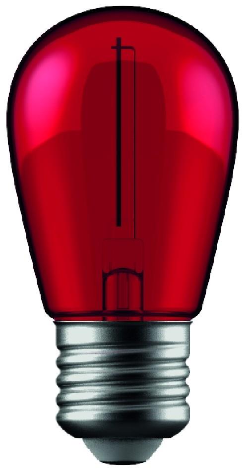 *BEC LED DECOR 1W E27 ROSU AVIDE