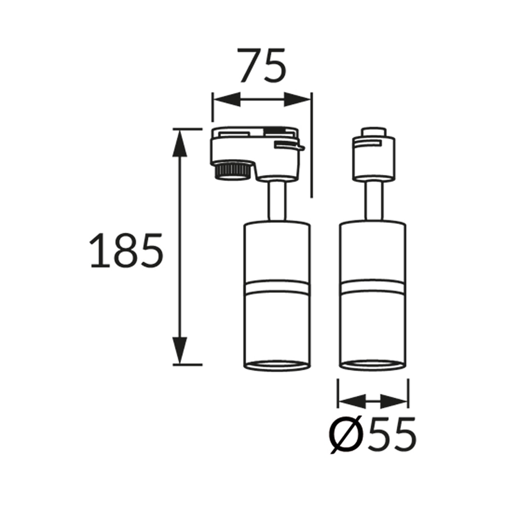 Spot STRUHM Dior, GU10, 35W, IP20, alb