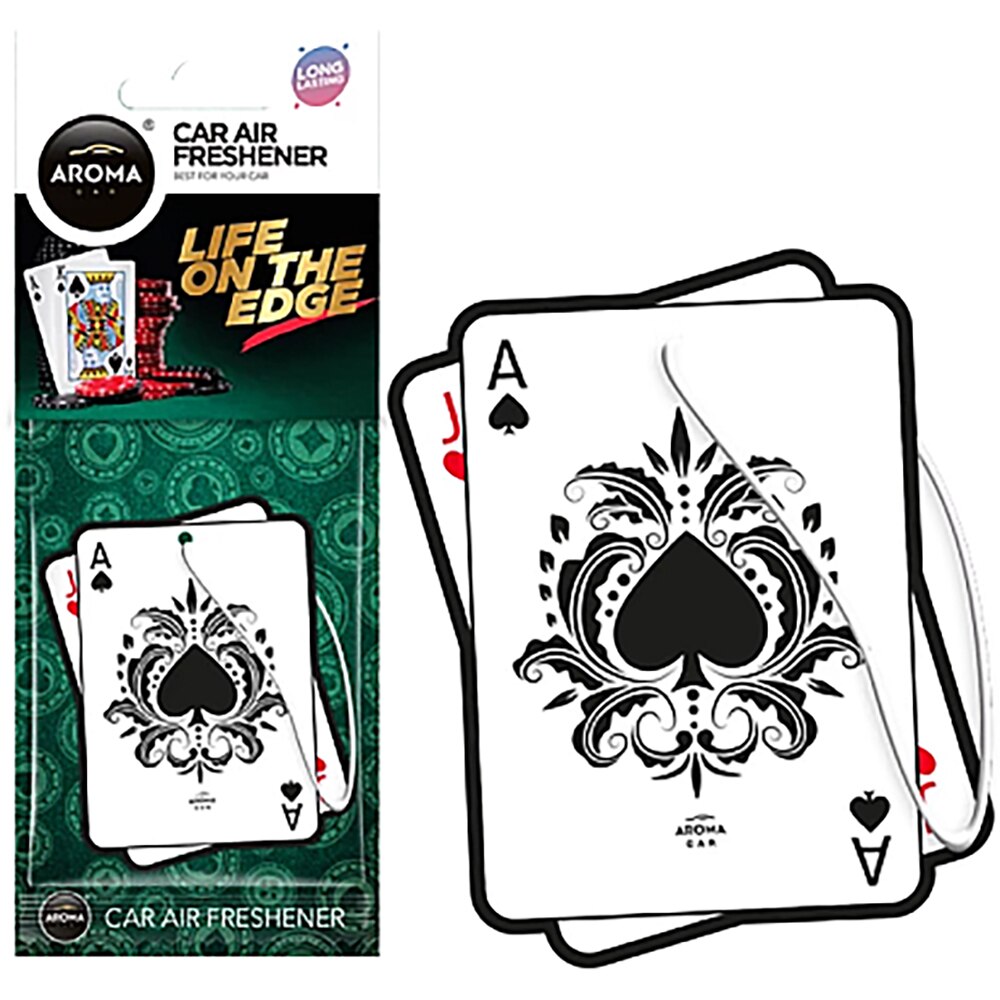 Odorizant auto AROMA CAR Life On The Edge, black