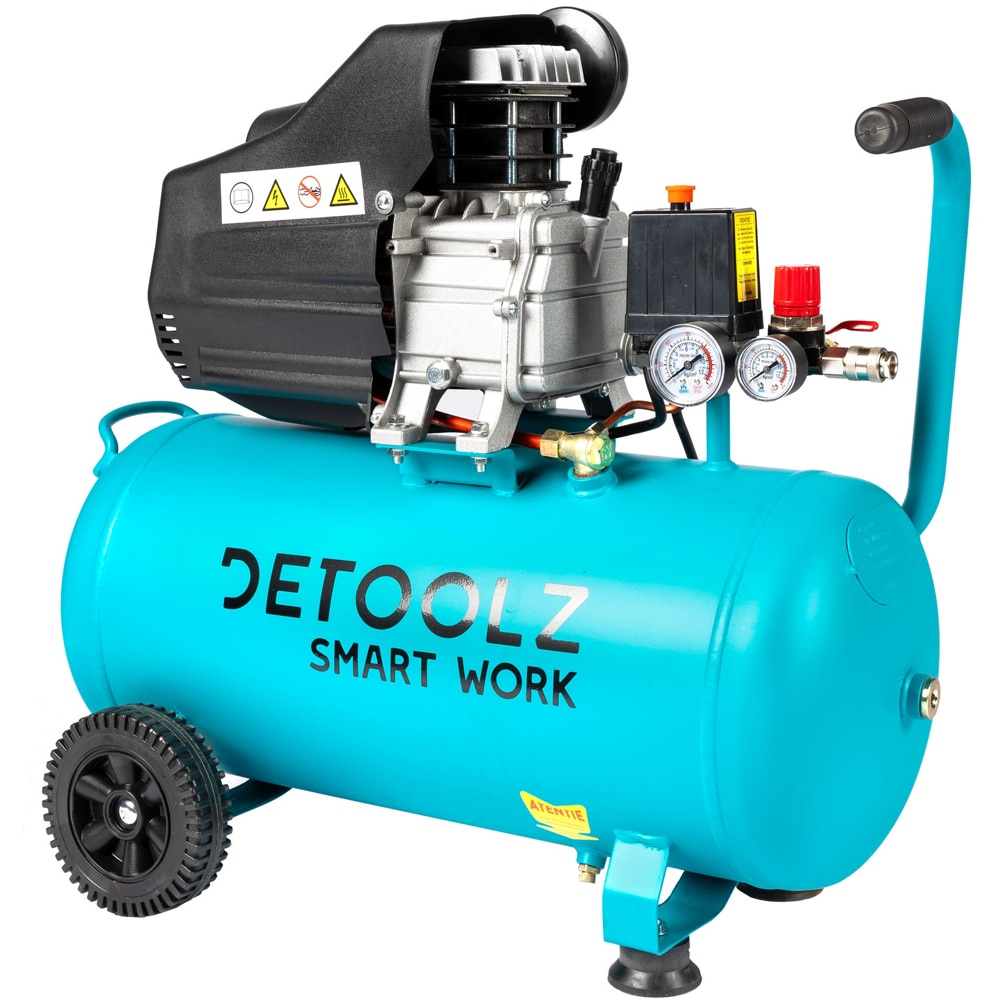 Compresor aer DETOOLZ DZ-C3333, electric, 1680W, 50 litri, 6-8 bar