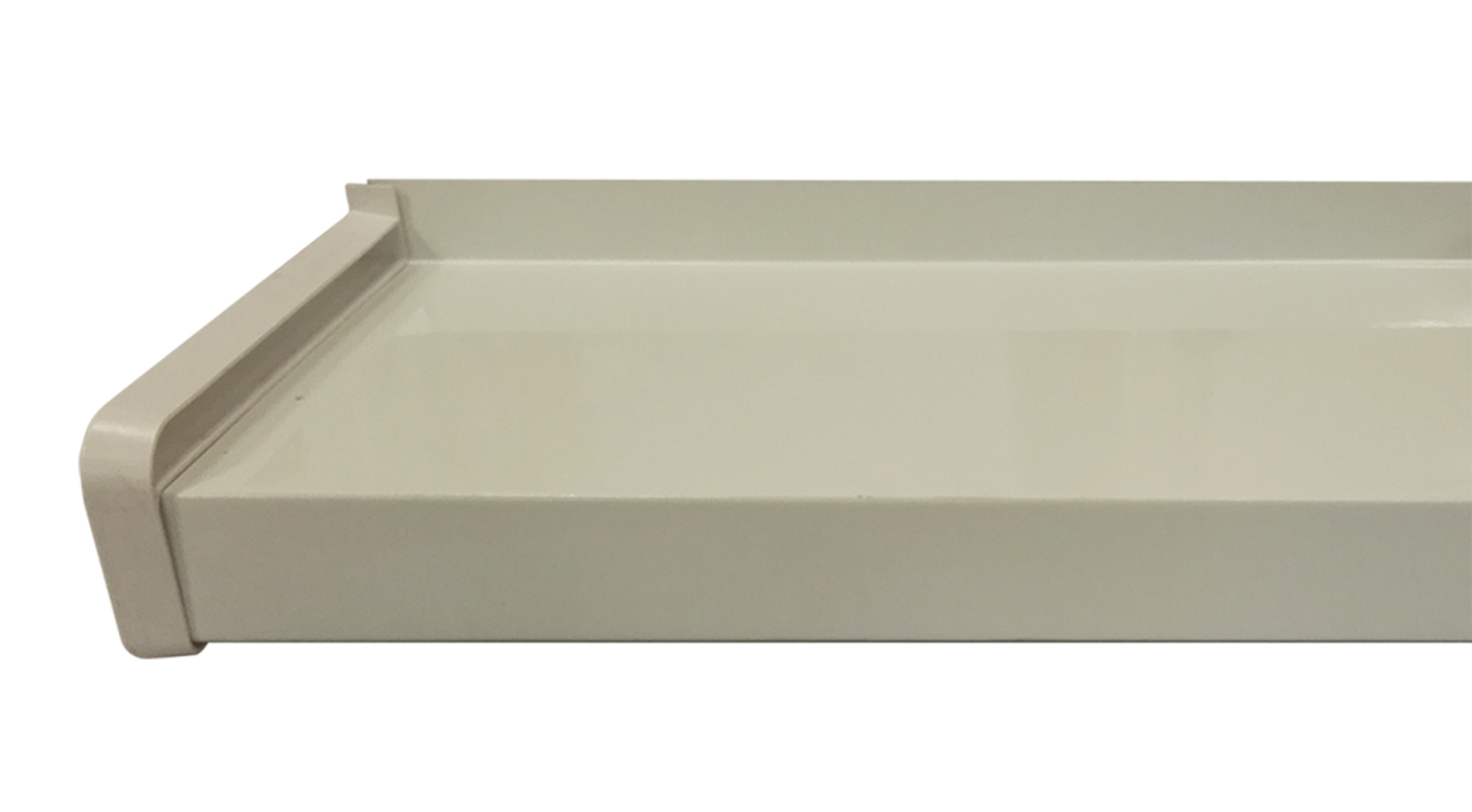 Glaf Exterior, Alb, Aluminiu, 150 x 16,5 cm  BRAVO