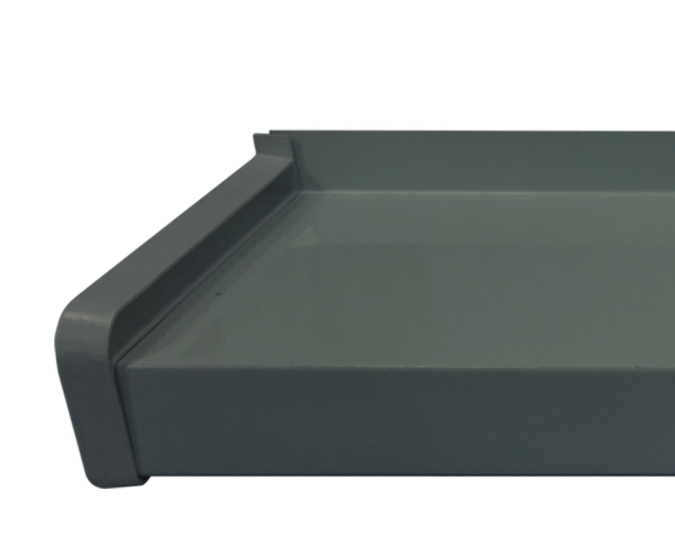 Capat glaf exterior BRAVO, PVC, 16.5 cm, gri