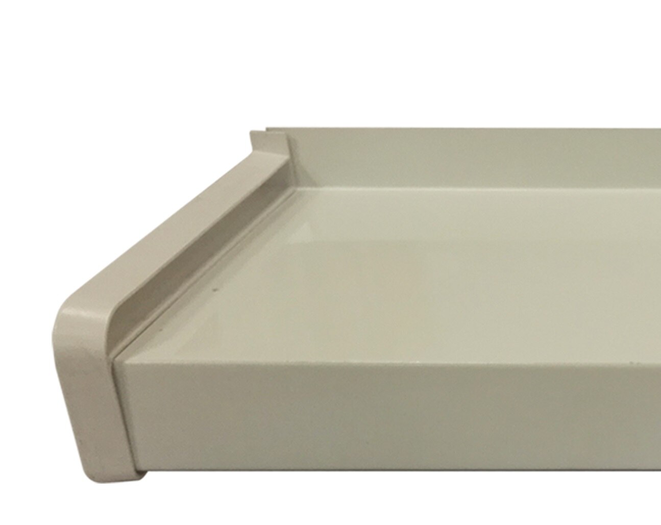 Capat glaf exterior BRAVO, PVC, 16.5 cm, alb