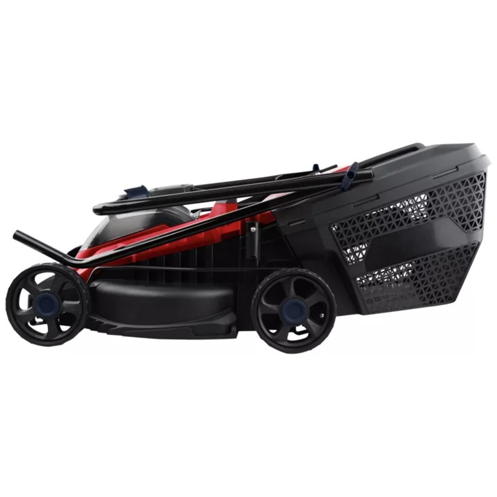 Kit Masina de tuns iarba PERFORMANCE POWER, 18V, 32 cm, 5 trepte taiere, cos 30 l, negru-rosu