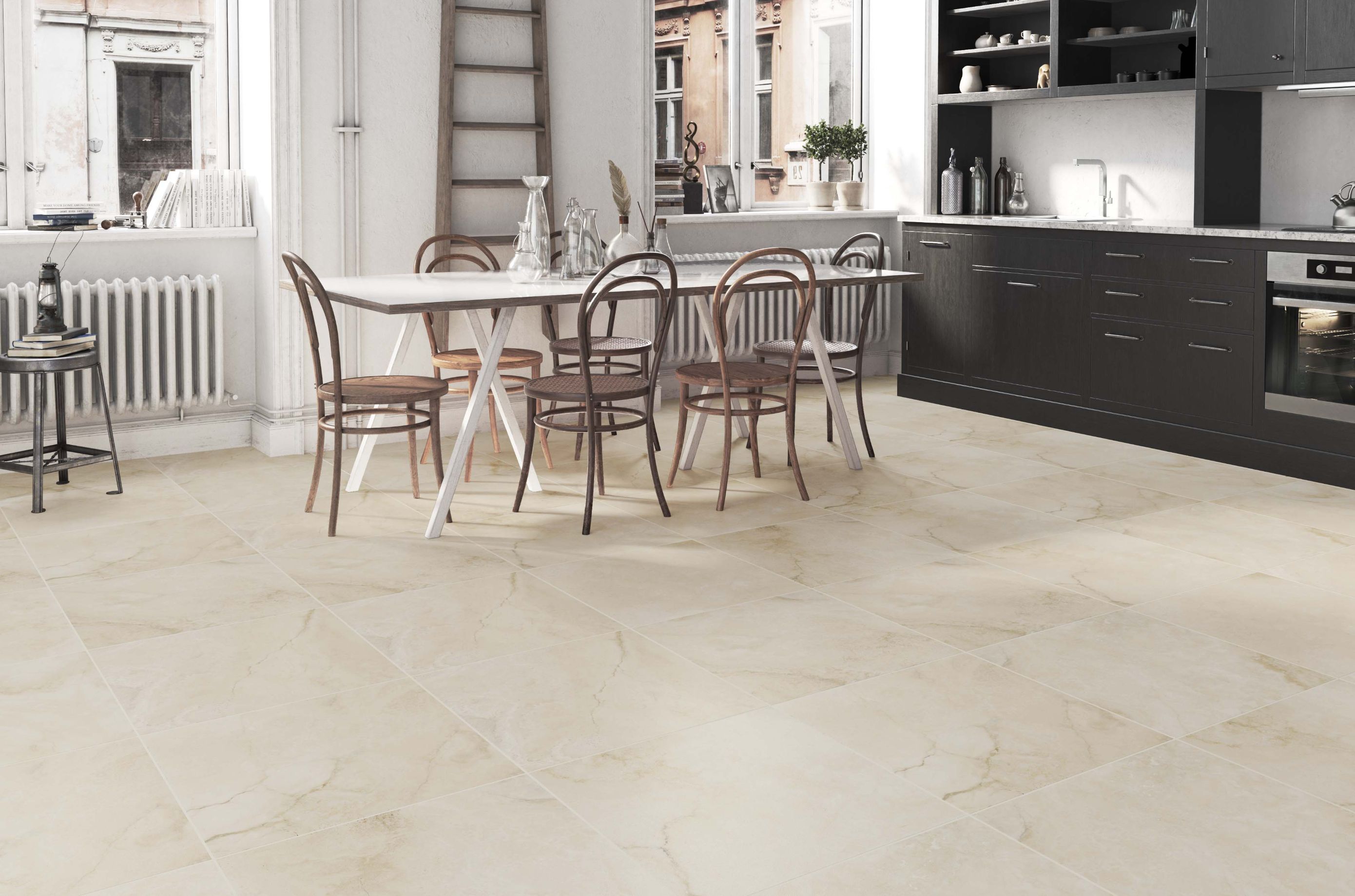 Gresie interior/exterior Kai Merano, bej, portelanata, 60 x 60 cm, 1,08 mp/cutie