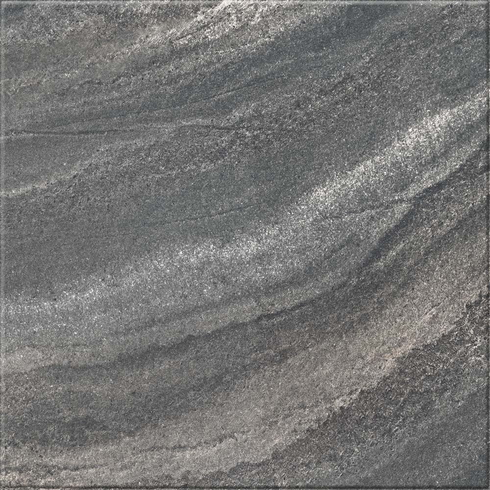 Gresie interior si exterior Santana, 60 x 60 cm, grosime 8.5 mm, 1.62 m2, gri inchis piatra