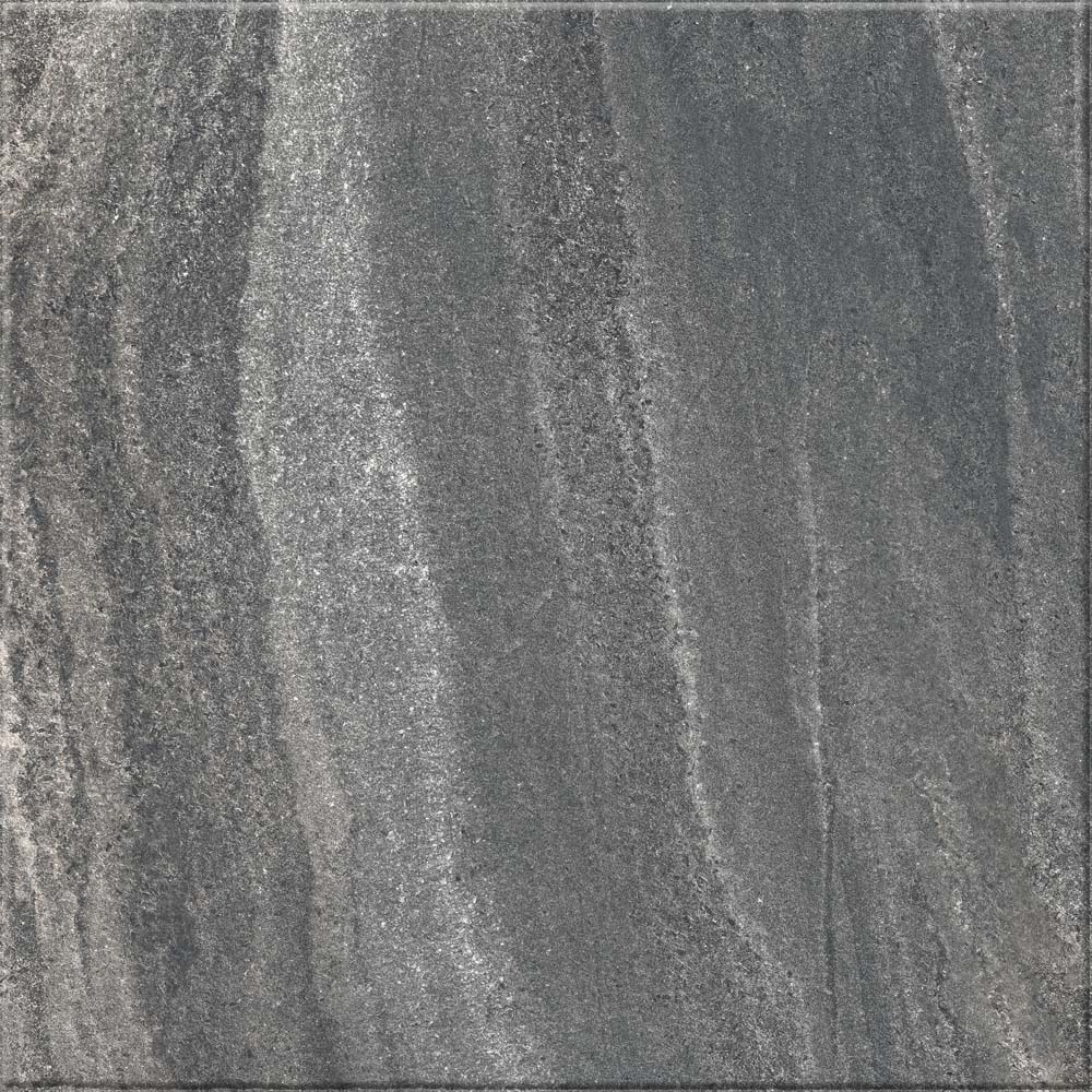 Gresie interior si exterior Santana, 60 x 60 cm, grosime 8.5 mm, 1.62 m2, gri inchis piatra