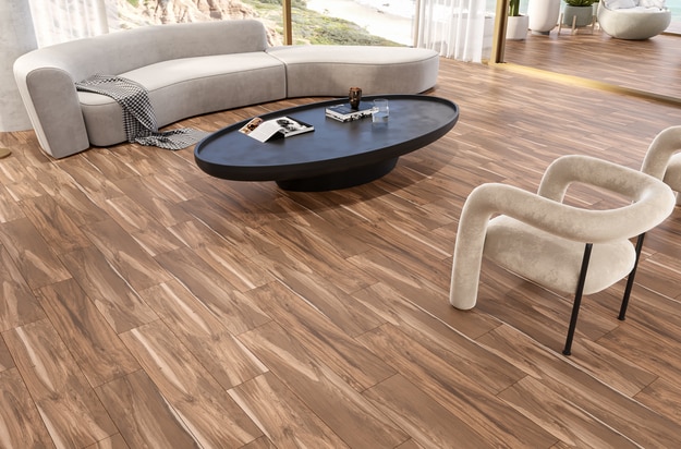 Gresie interior, maro, portelanata, 90 x 20 cm, rectificata, 0,72 mp/cutie