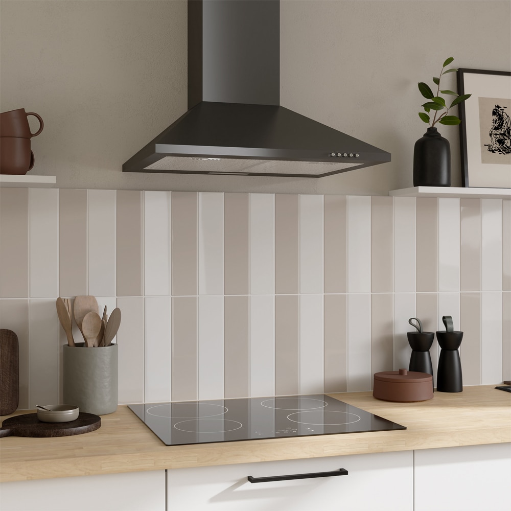 Hota decorativa NNCHHB60EU, 1 motor, 411 m3/h, 60 cm, negru