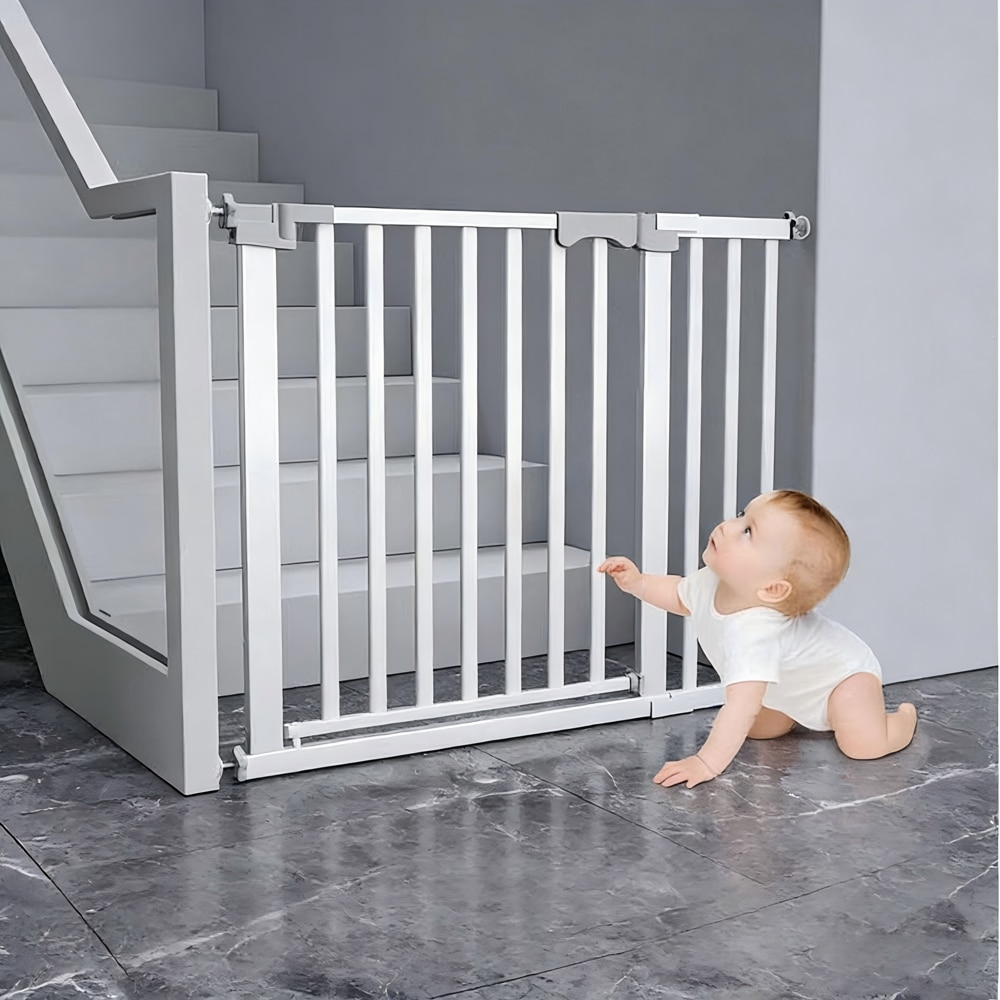 Gard protectie copii, polipropilena, 75-103 x 76 cm, alb