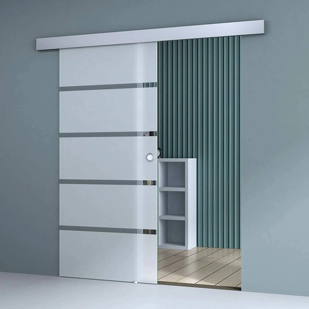 Sistem culisare usa interior RS120, aluminiu, 180 cm, gri