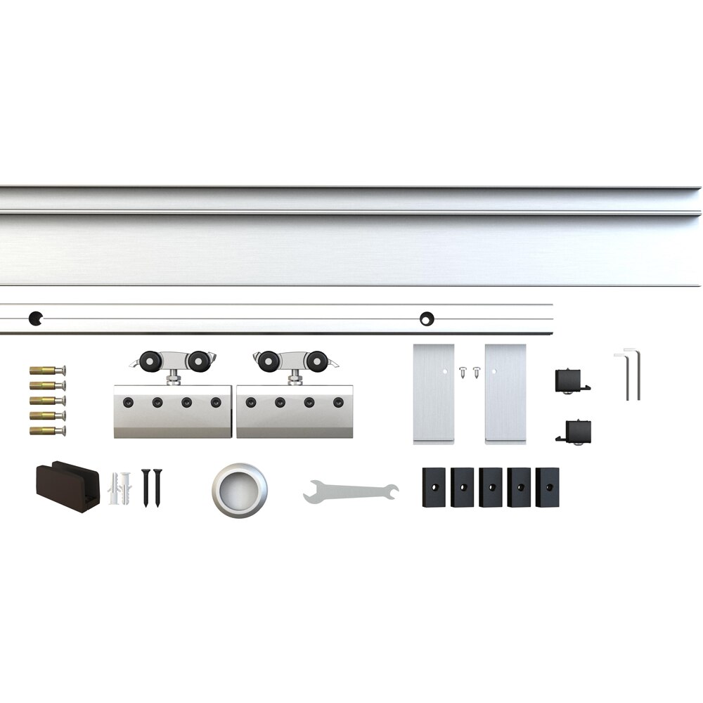 Sistem culisare usa interior RS120, aluminiu, 180 cm, gri