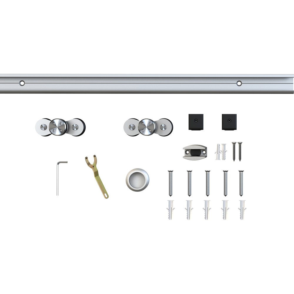 Sistem culisare usa interior TS120, aluminiu, 180 cm, gri