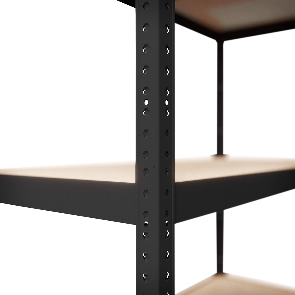 Raft atelier GOODHOME Ryle, otel, 75 x 35 x 179 cm, negru