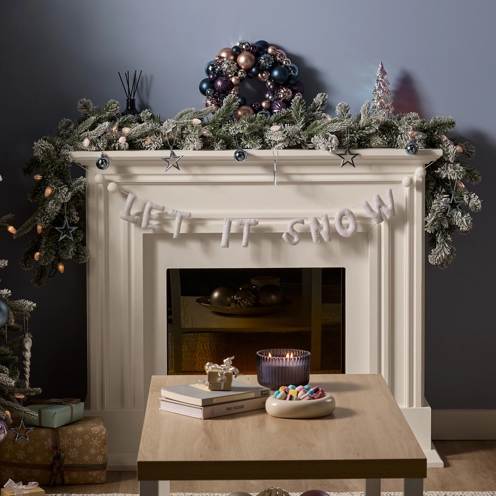 Coronita de Craciun pentru usa, 30 cm, multicolor