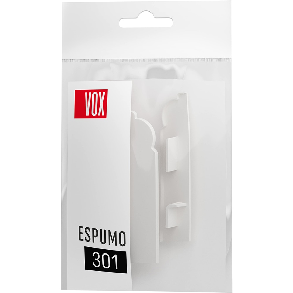 Terminatie stanga-dreapta VOX ESP301, PVC, 2 bucati, alb