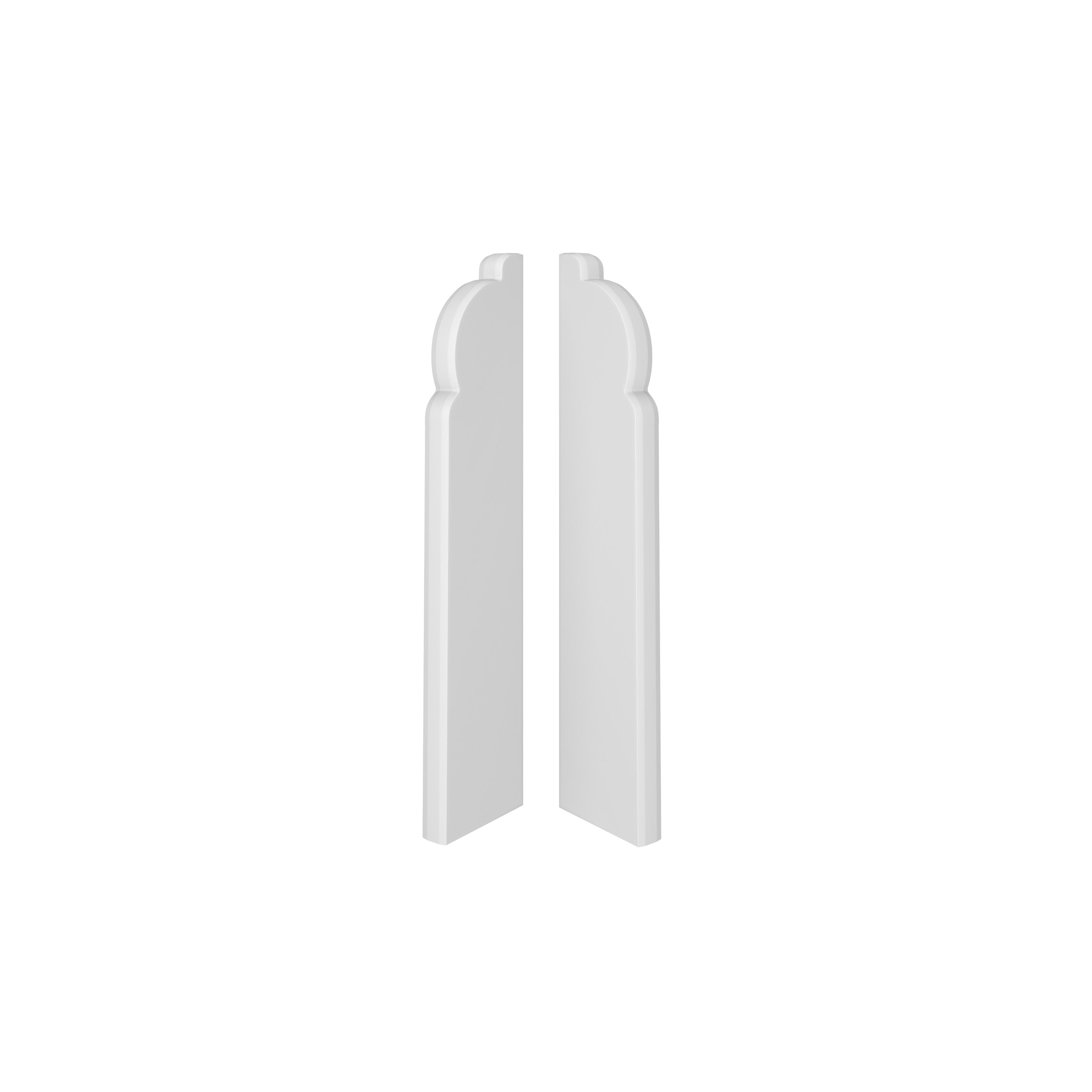 Terminatie stanga-dreapta VOX ESP301, 2 bucati, PVC, alb