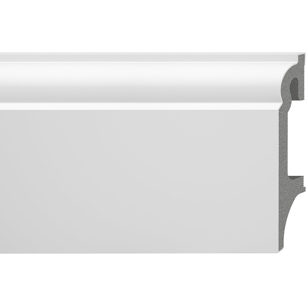Plinta parchet VOX Espumo 80 Esp301, PVC, 240 x 8 x 1.6 cm, alb