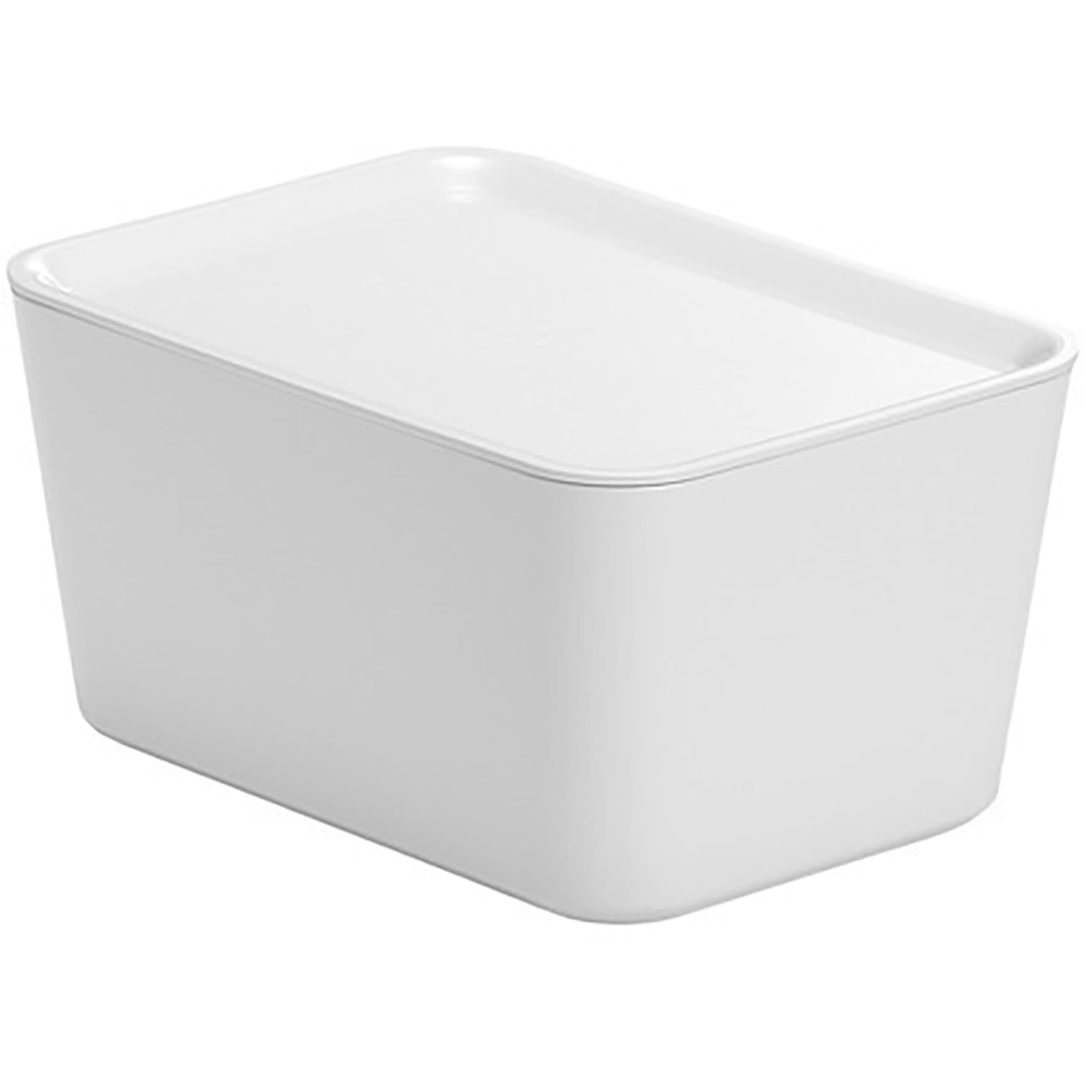 Cutie cu capac 17 x 13 x 8 cm, 1.4l, plastic, alb