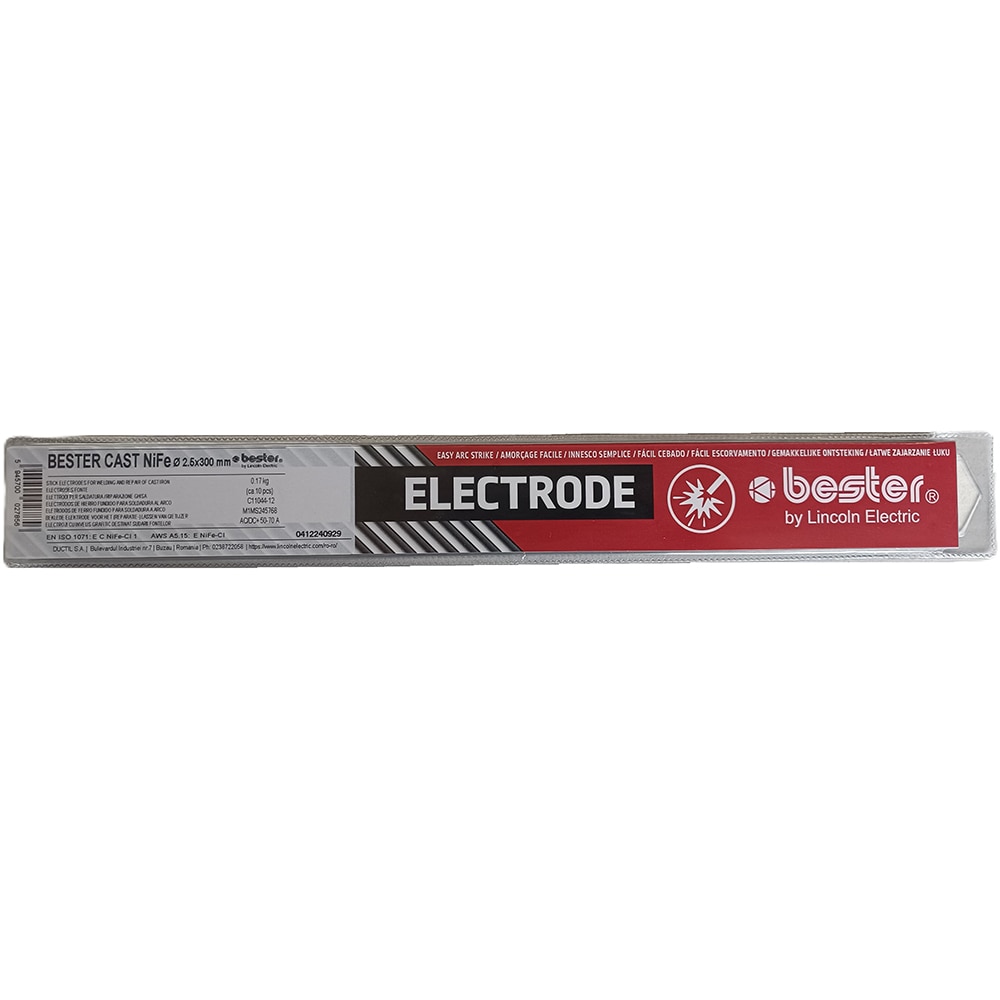 Electrozi pentru fonta BESTER, nichel, 2.5 mm, gri