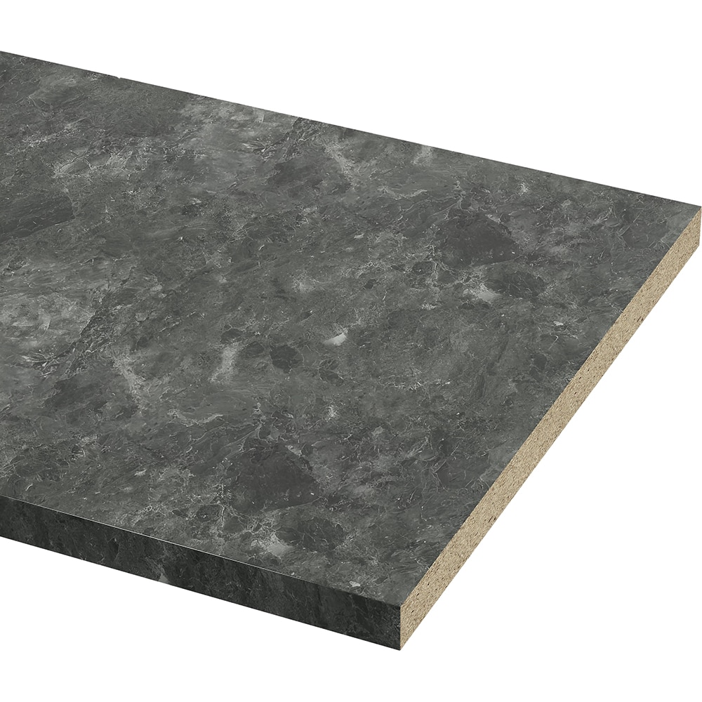 Blat bucatarie GOODHOME, 300 x 62 x 3.8 cm, PAL, gri marmura