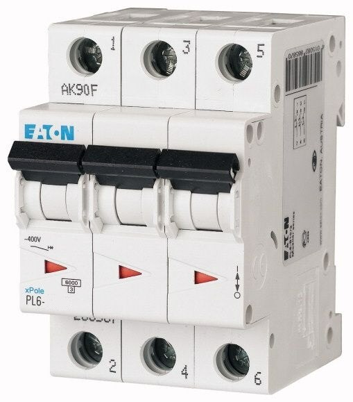 Disjunctor Eaton PL6-C25/3, 3P, 25A, 6Ka, C