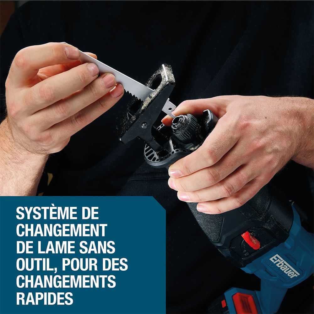 Fierastrau sabie Erbauer ERI1089RSP, 18V, 3200rpm, fara acumulator inculs