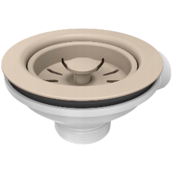 Ventil chiuveta bucatarie cu preaplin, bej mat