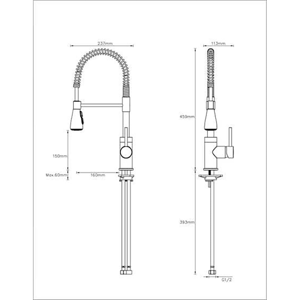 Baterie bucatarie GOODHOME Seville, alama, crom