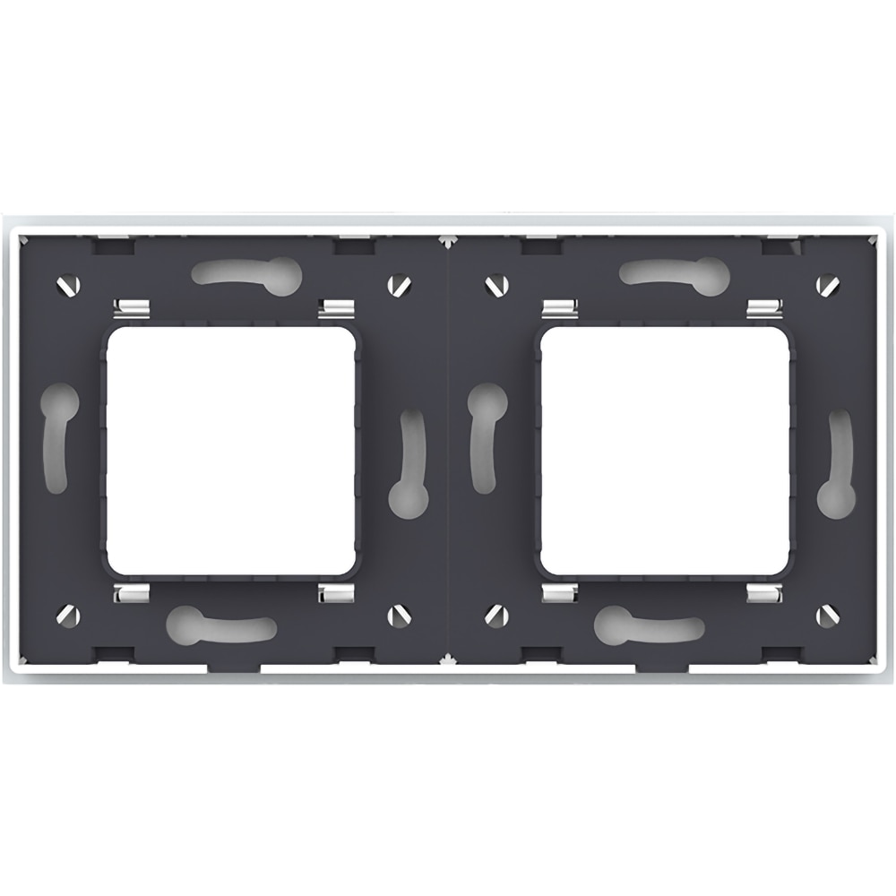 Rama sticla LIVOLO VL-P7E/E-4W, dubla, alb