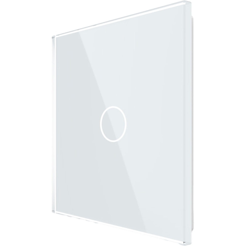 Panou sticla LIVOLO VL-P701-2W, intrerupator, alb