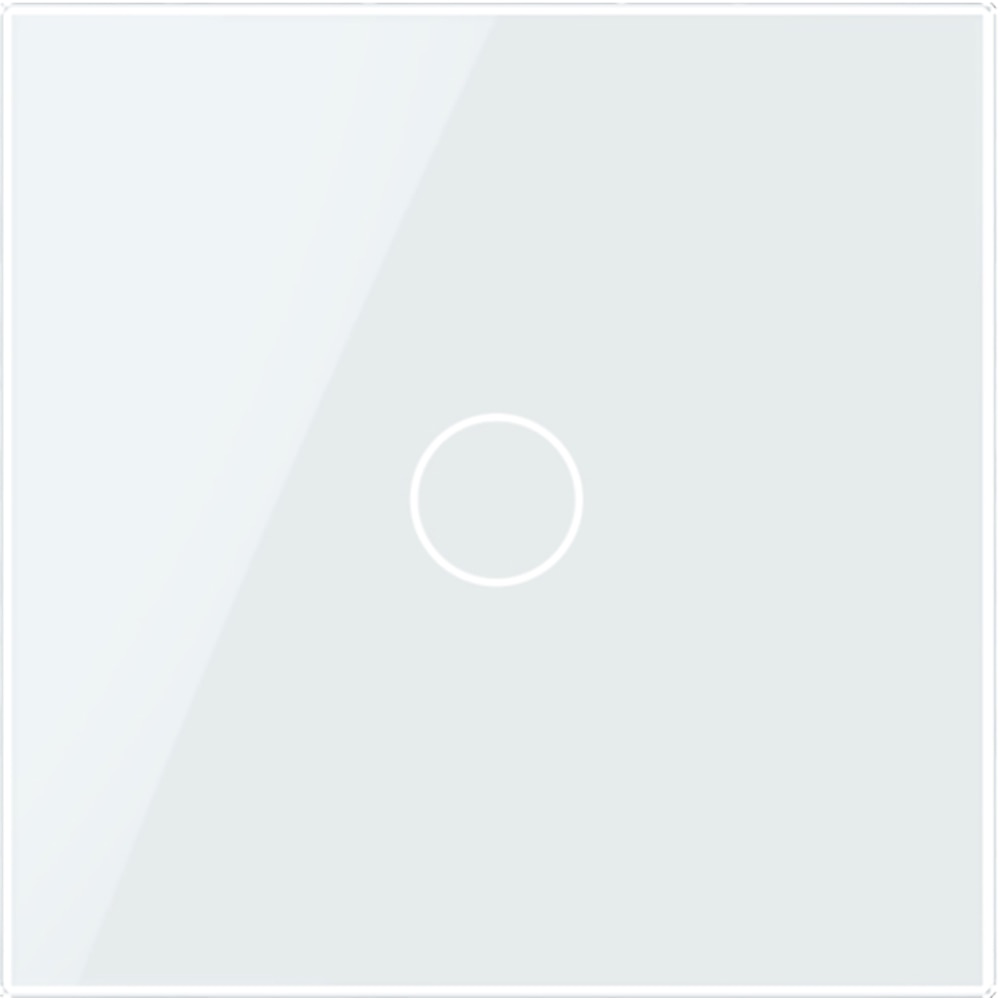 Panou sticla LIVOLO VL-P701-2W, intrerupator, alb