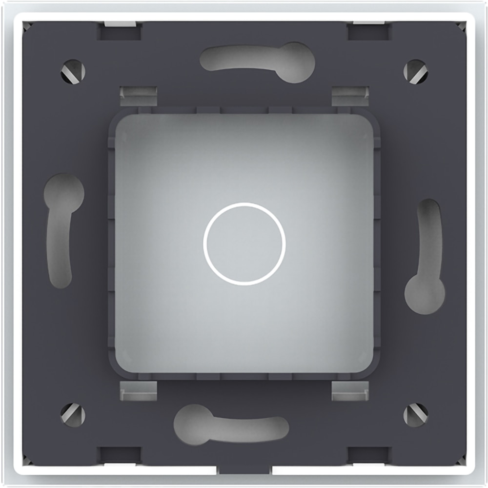 Panou sticla LIVOLO VL-P701-2W, intrerupator, alb