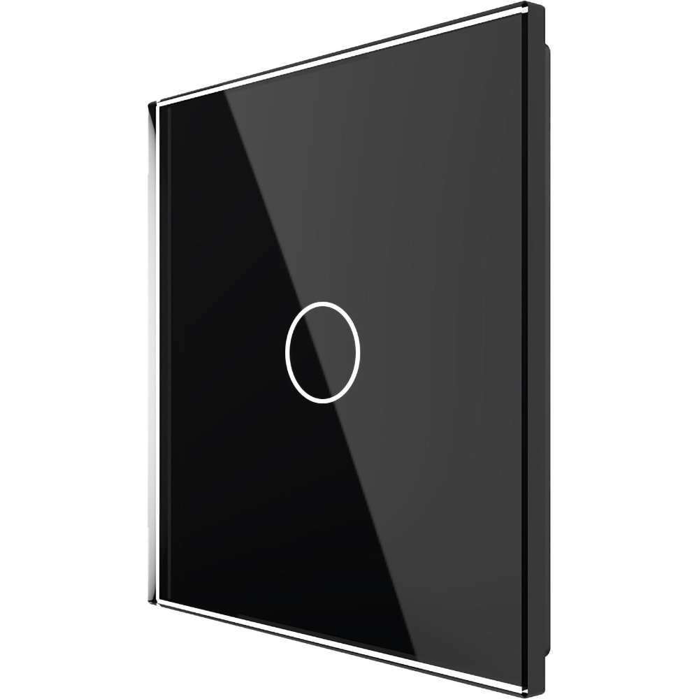 Panou sticla LIVOLO VL-P701-2B, intrerupator touch, negru