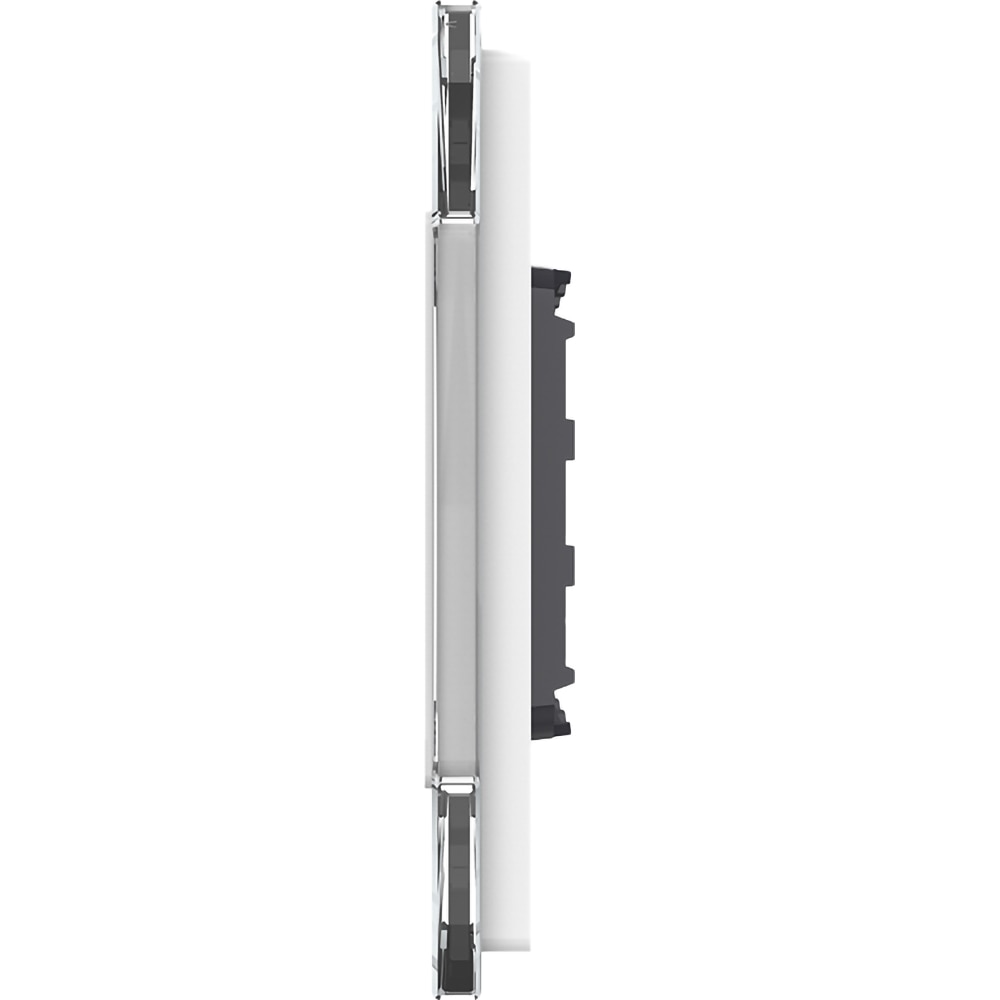 Panou sticla LIVOLO VL-P701/E-4W, intrerupator touch + rama, alb