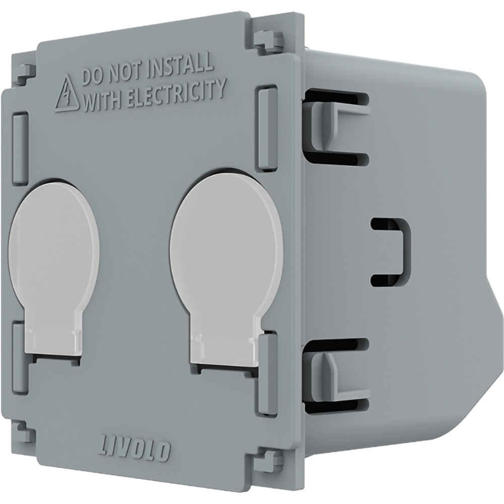 Modul intrerupator dublu cap-scara LIVOLO, 5A, gri