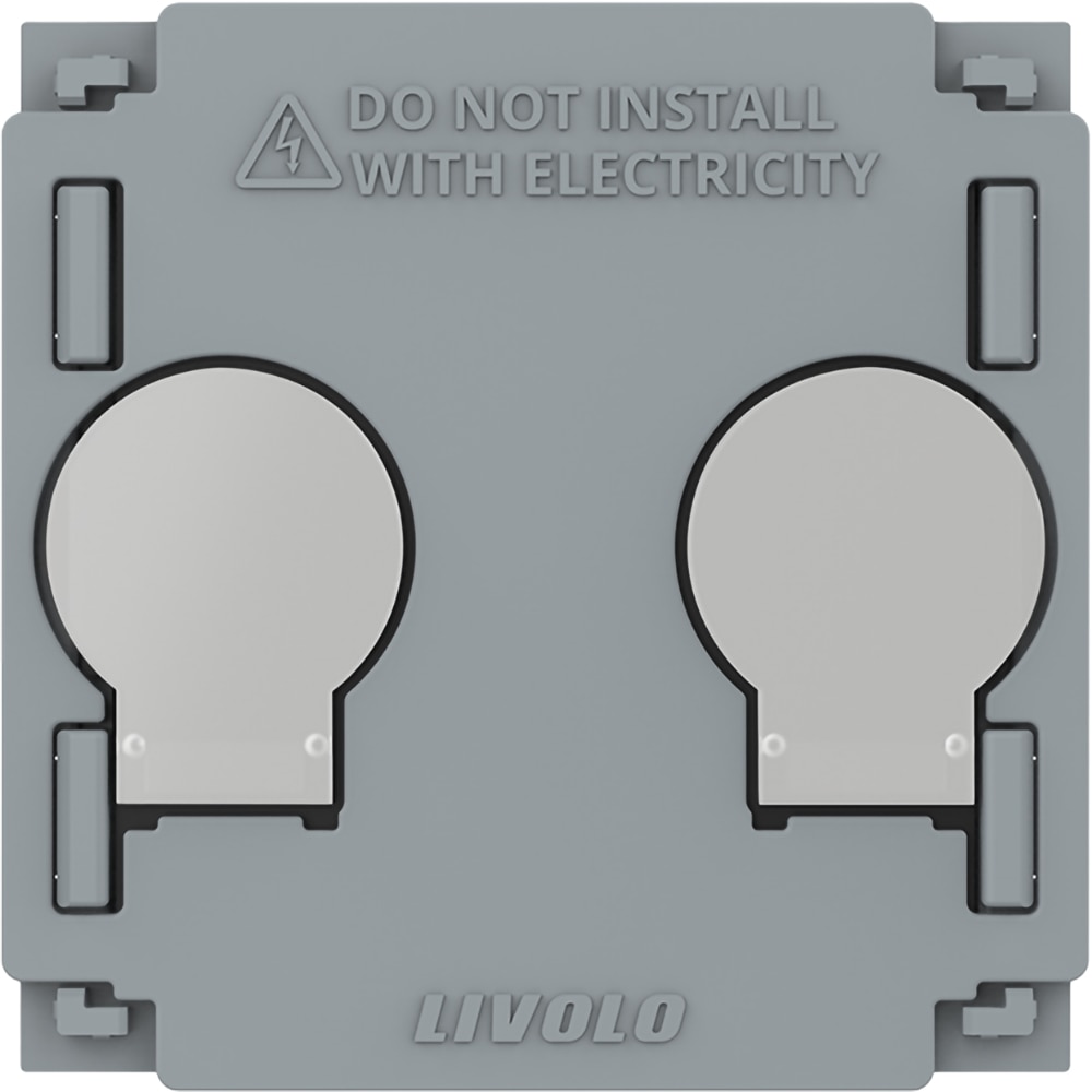 Modul intrerupator dublu tactil LIVOLO, 5A, gri