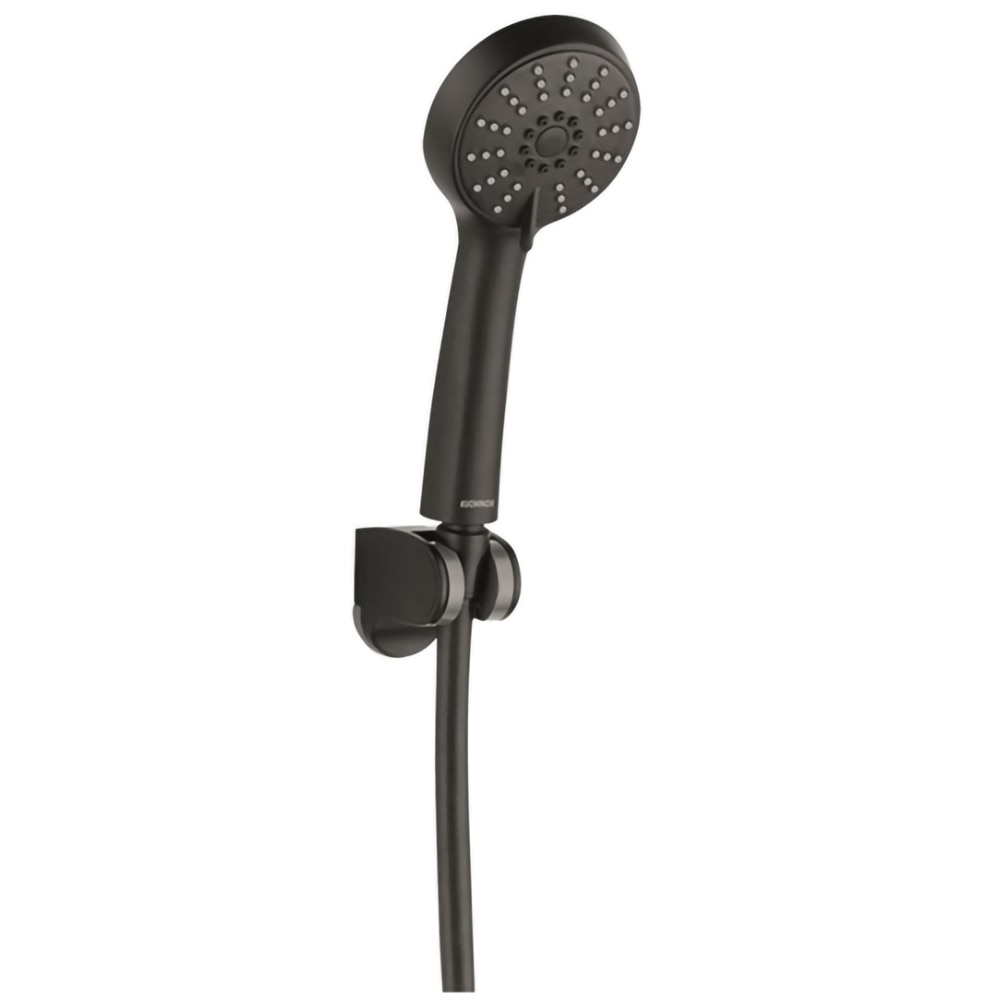 Baterie cada-dus CASABLANCA Plato PLT77, monocomanda, set de dus, alama, negru