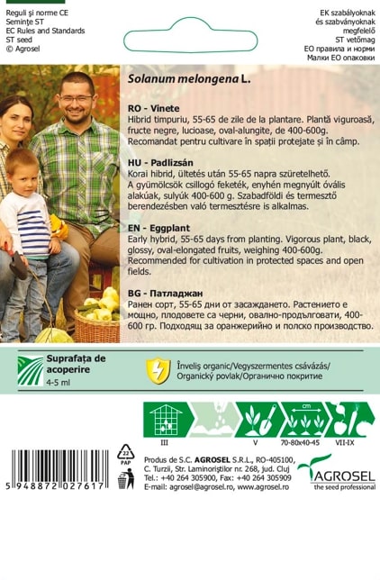 Seminte vinete Minerva AGROSEL, 5.15 g