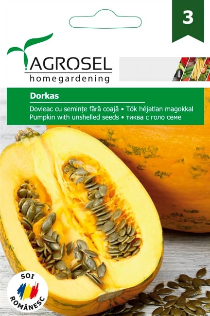 Seminte dovleac fara coaja Dorkas AGROSEL, 5.15 g