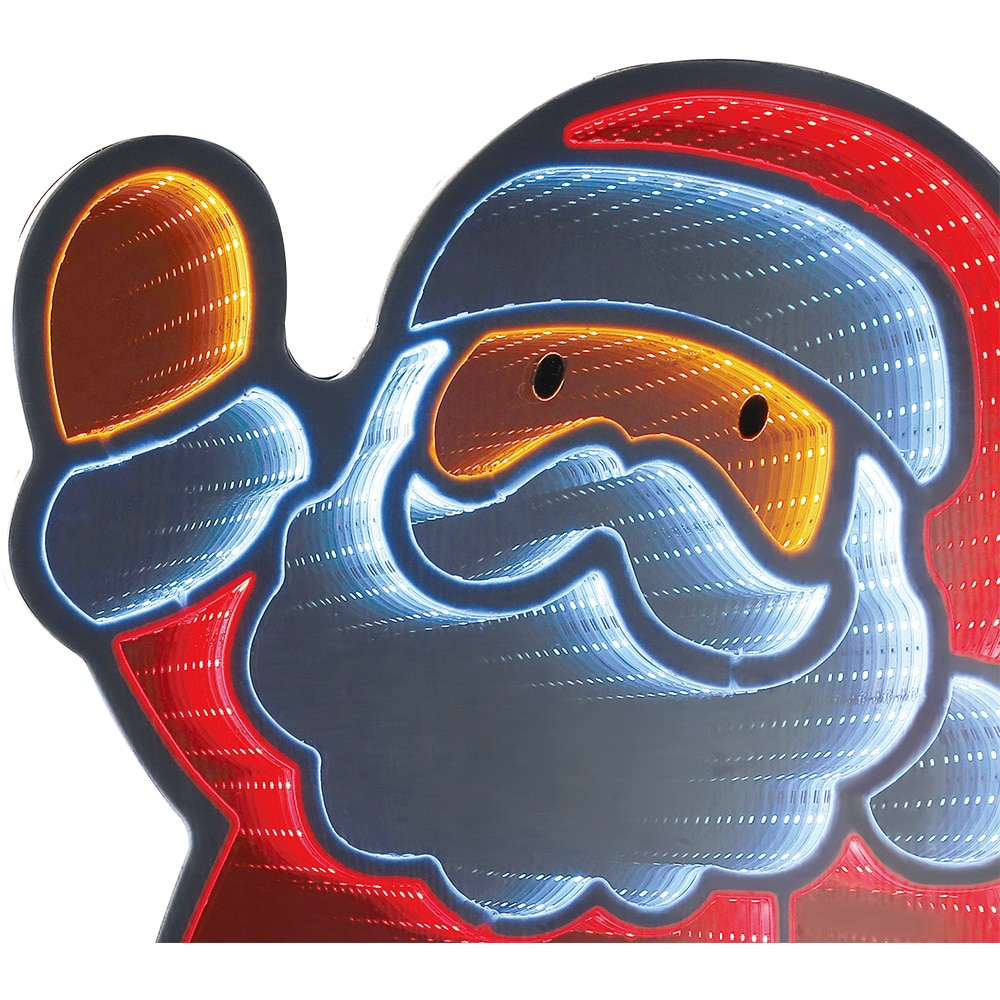 Figurina luminoasa Mos Craciun Infinity, 423 led-uri, 60 cm, multicolor