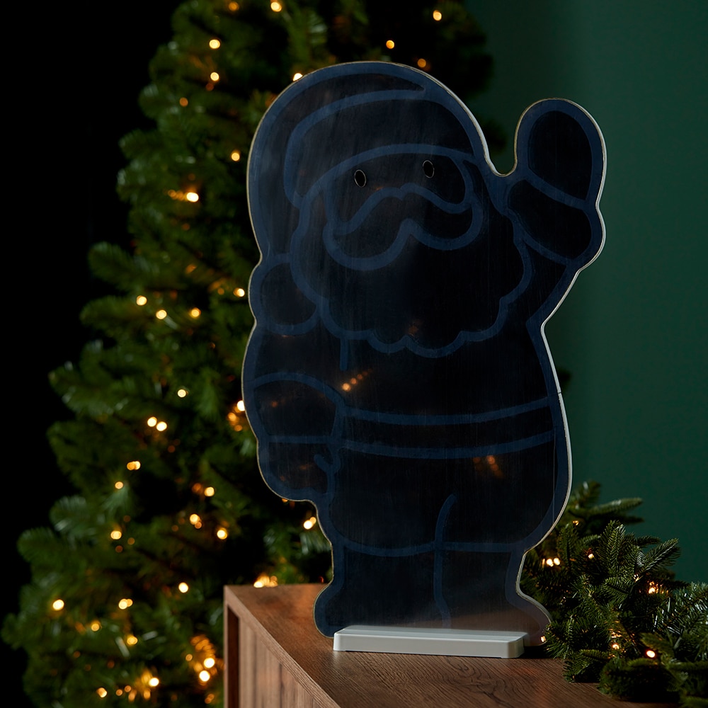 Figurina luminoasa Mos Craciun Infinity, 423 led-uri, 60 cm, multicolor