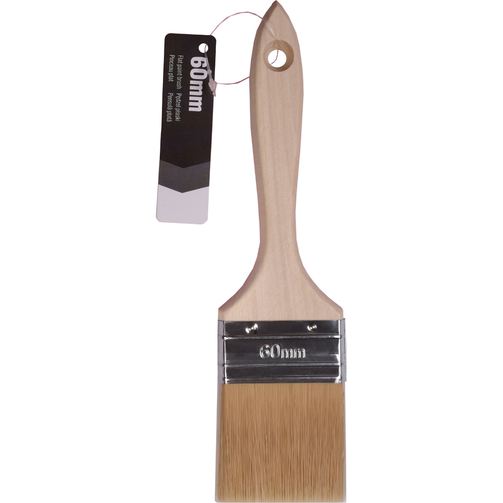 Pensula GOODHOME Bascin, maner din lemn, 60 mm, maro