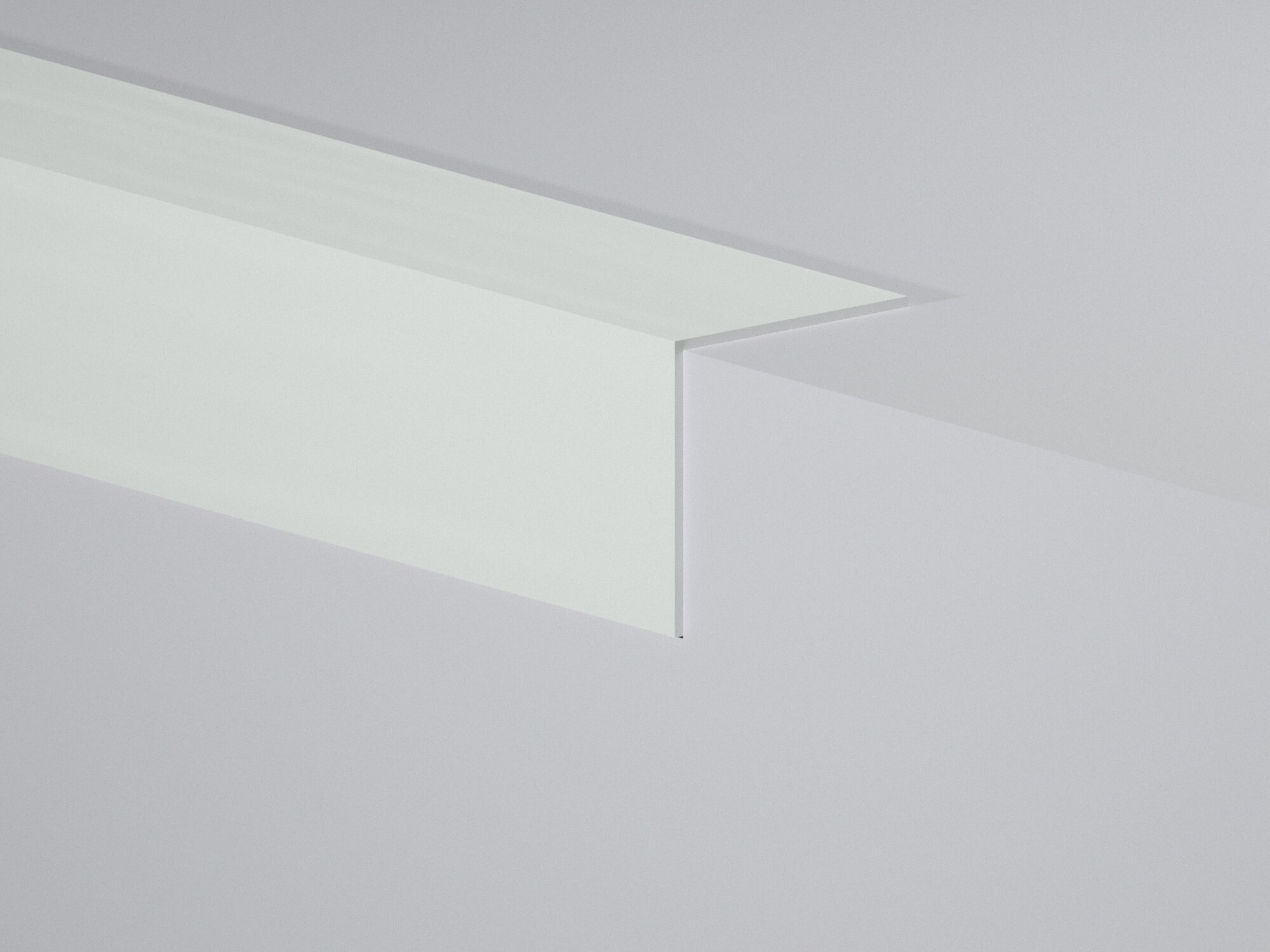 CORNIER PVC ALB 20X20MM 2M