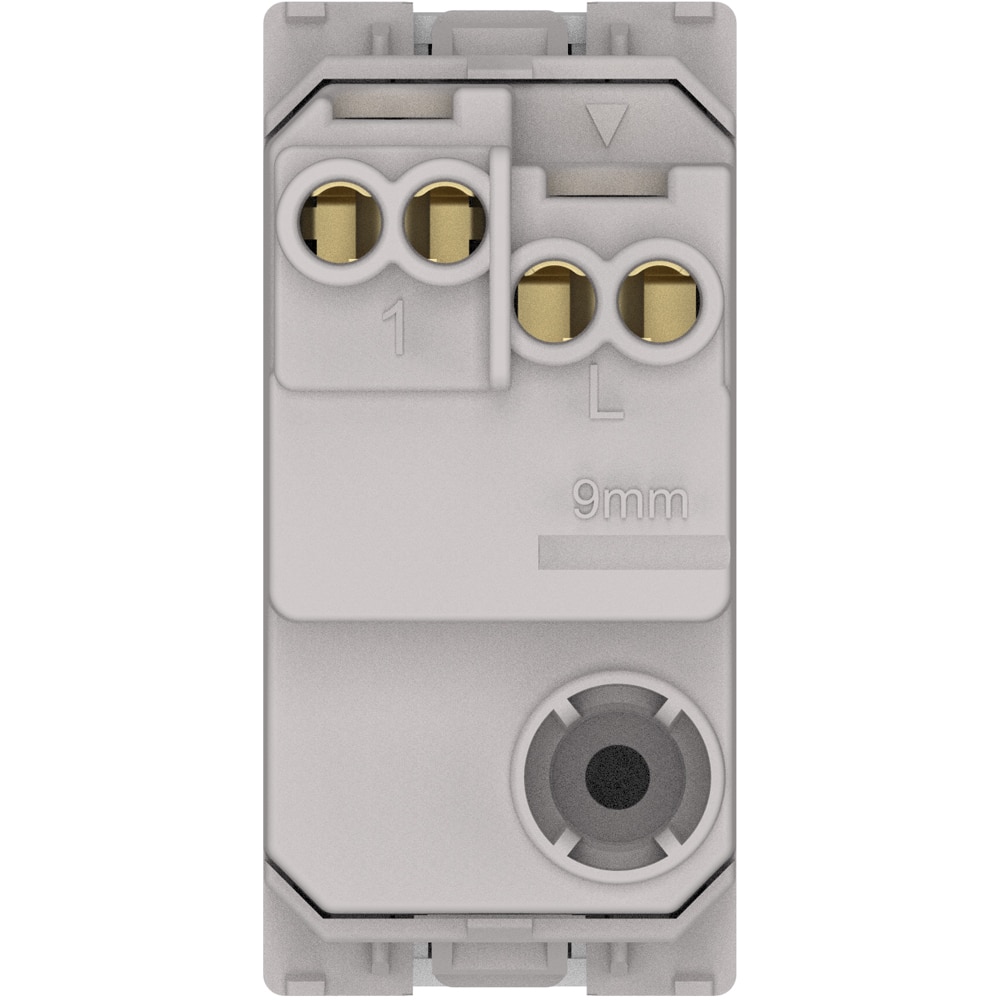 Buton cu revenire, 1 modul, IP 20, policarbonat, alb