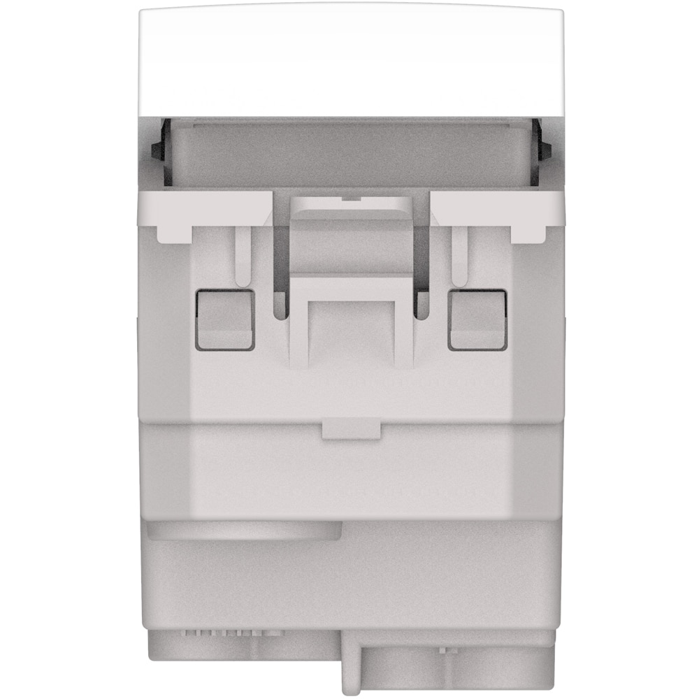 Buton cu revenire, 1 modul, IP 20, policarbonat, alb