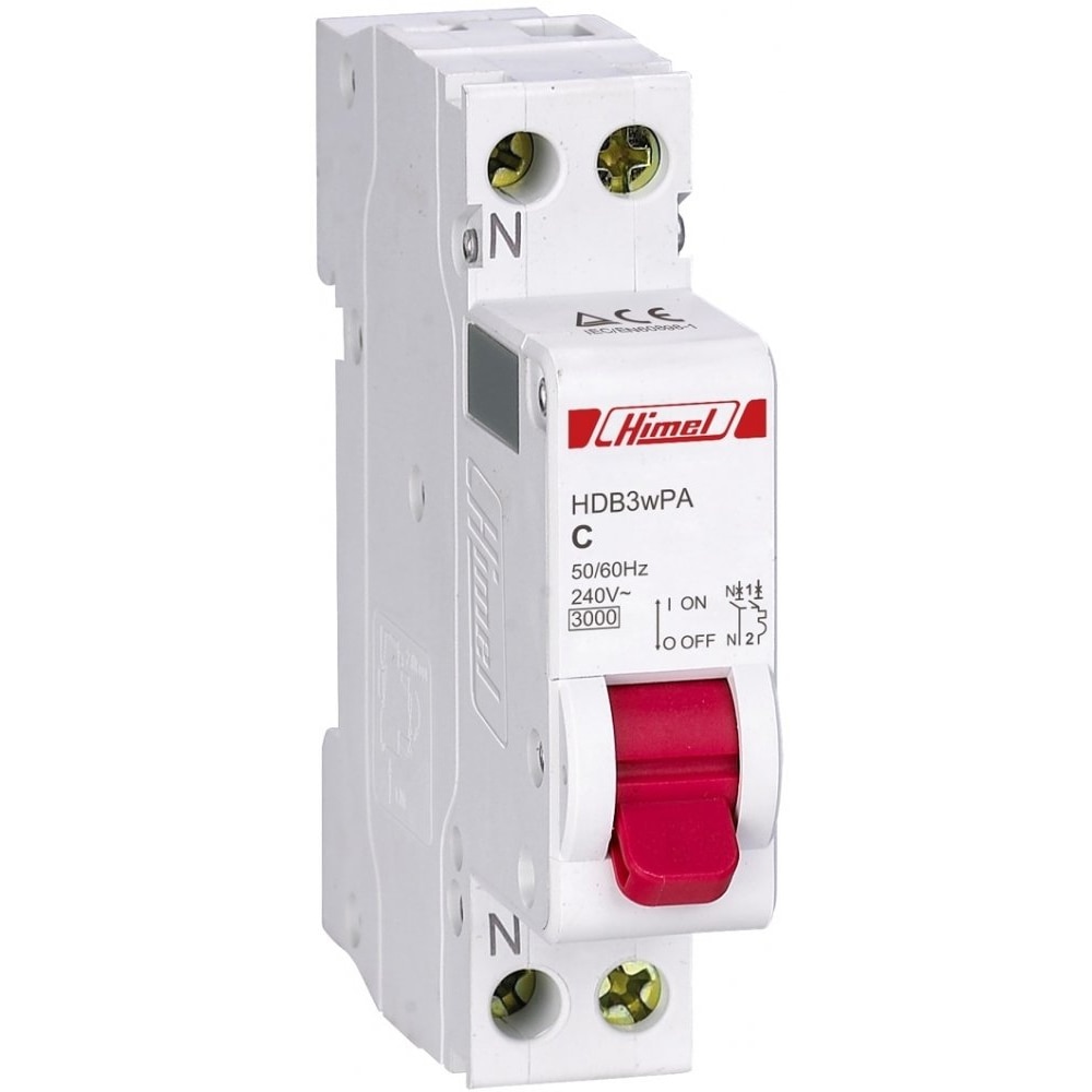 Siguranta automata HIMEL, 1P + N, 25A, curba C, 4.5kA