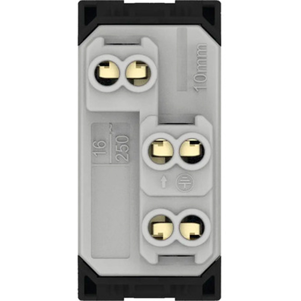 Priza HIMEL, interior, IP20, 16A, 1 modul, negru