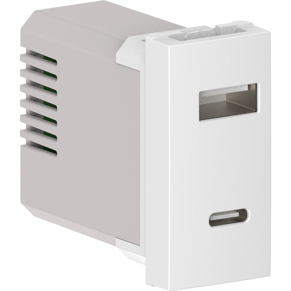 Priza USB HIMEL, interior, IP20, 1 modul, negru