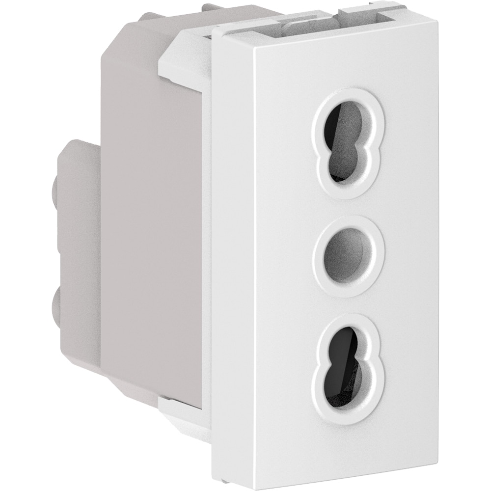 Priza HIMEL, interior, IP20, 16A, 1 modul, alb